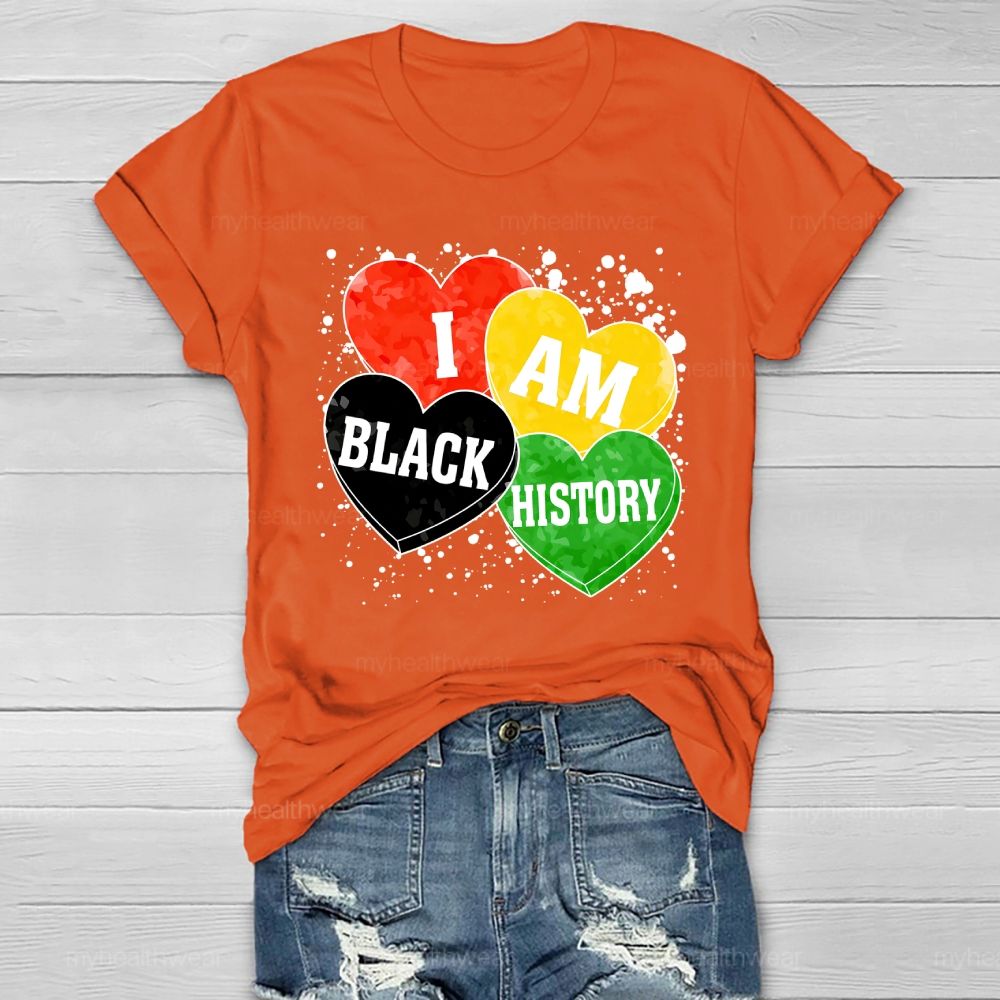 I Am Black History Love Healthwear T-shirt