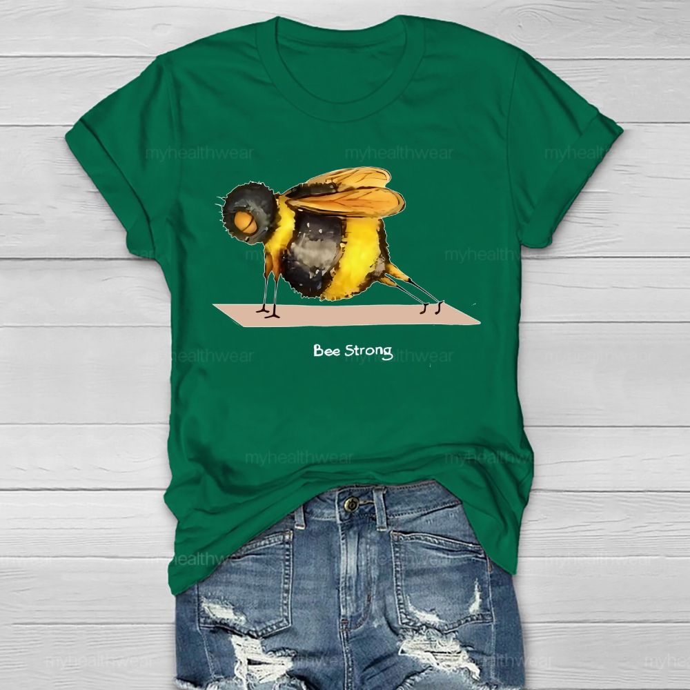 Bee Strong Graphic Healthwear T-shirt