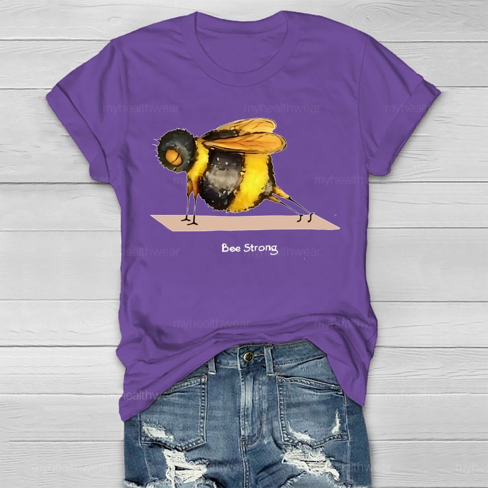 Bee Strong Graphic Healthwear T-shirt