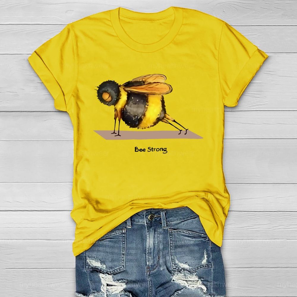 Bee Strong Graphic Healthwear T-shirt