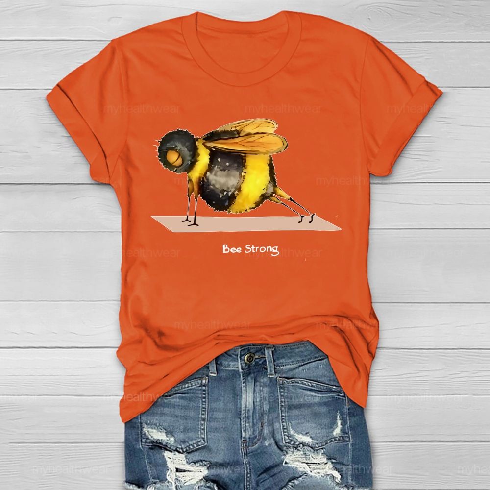 Bee Strong Graphic Healthwear T-shirt