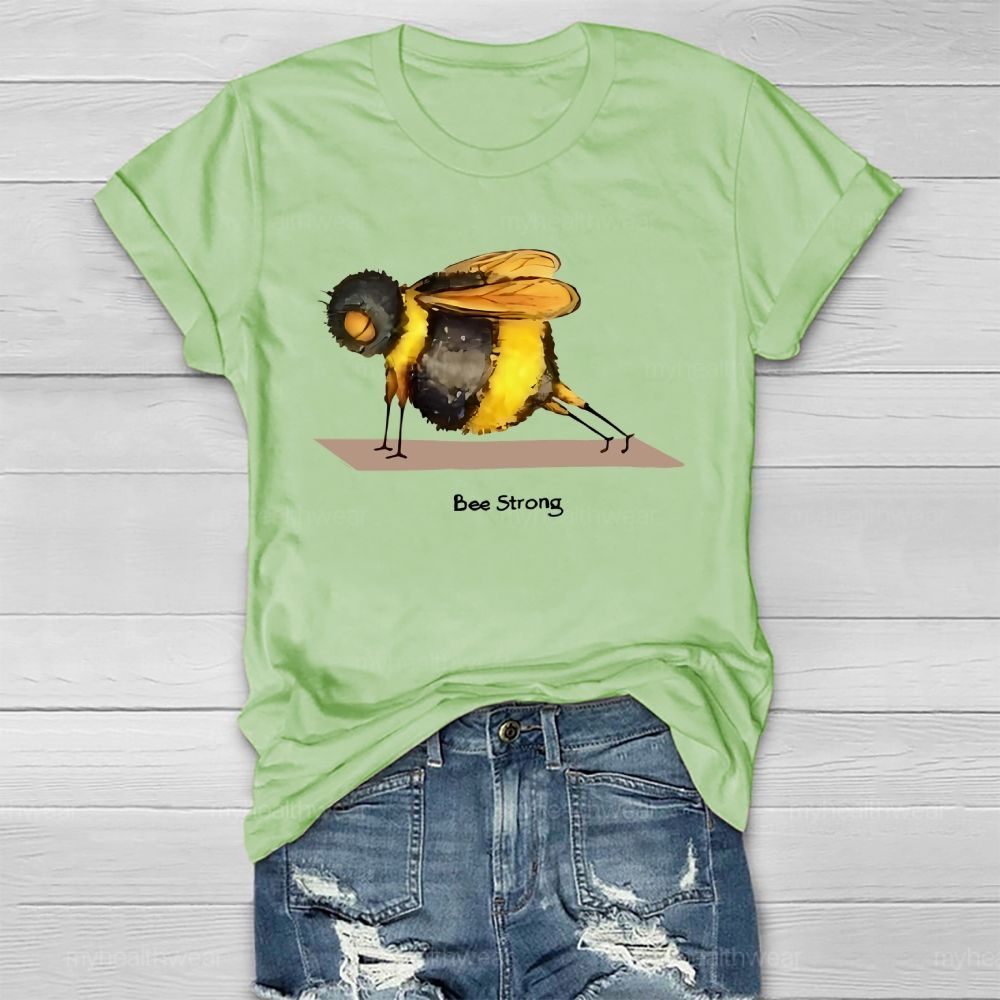 Bee Strong Graphic Healthwear T-shirt