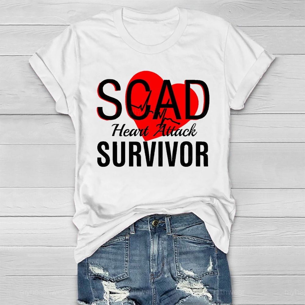 SCAD Heart Attack Survivor Healthwear T-shirt