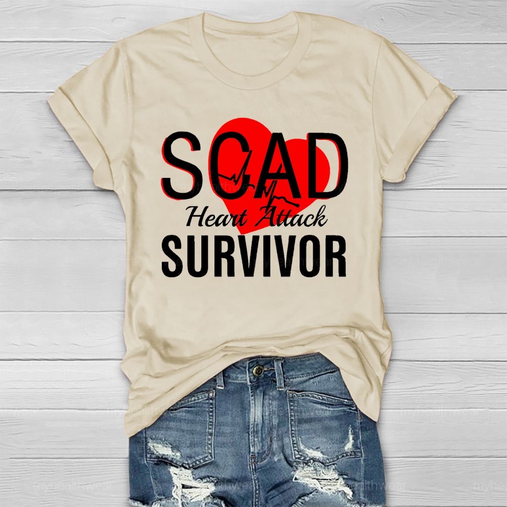 SCAD Heart Attack Survivor Healthwear T-shirt
