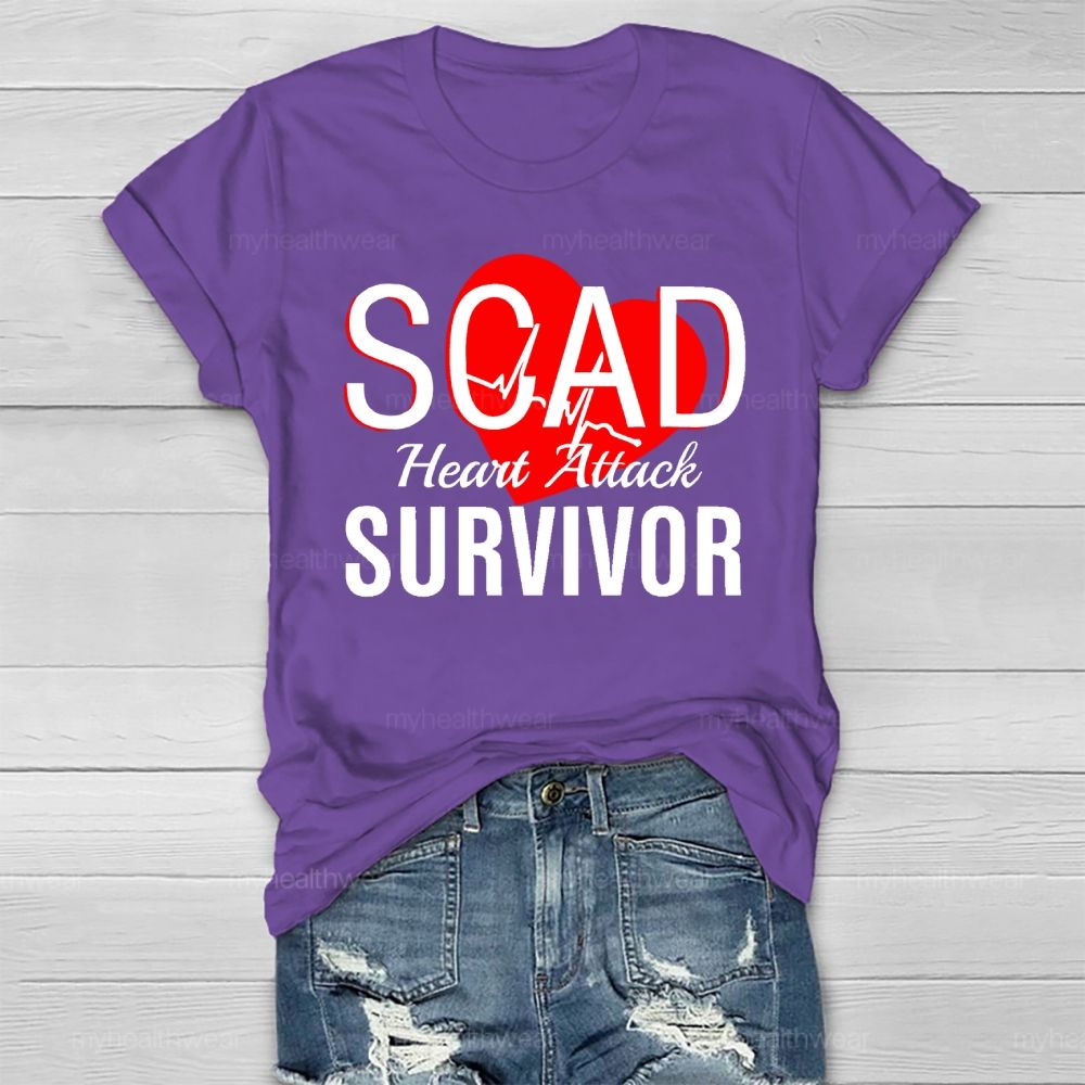SCAD Heart Attack Survivor Healthwear T-shirt