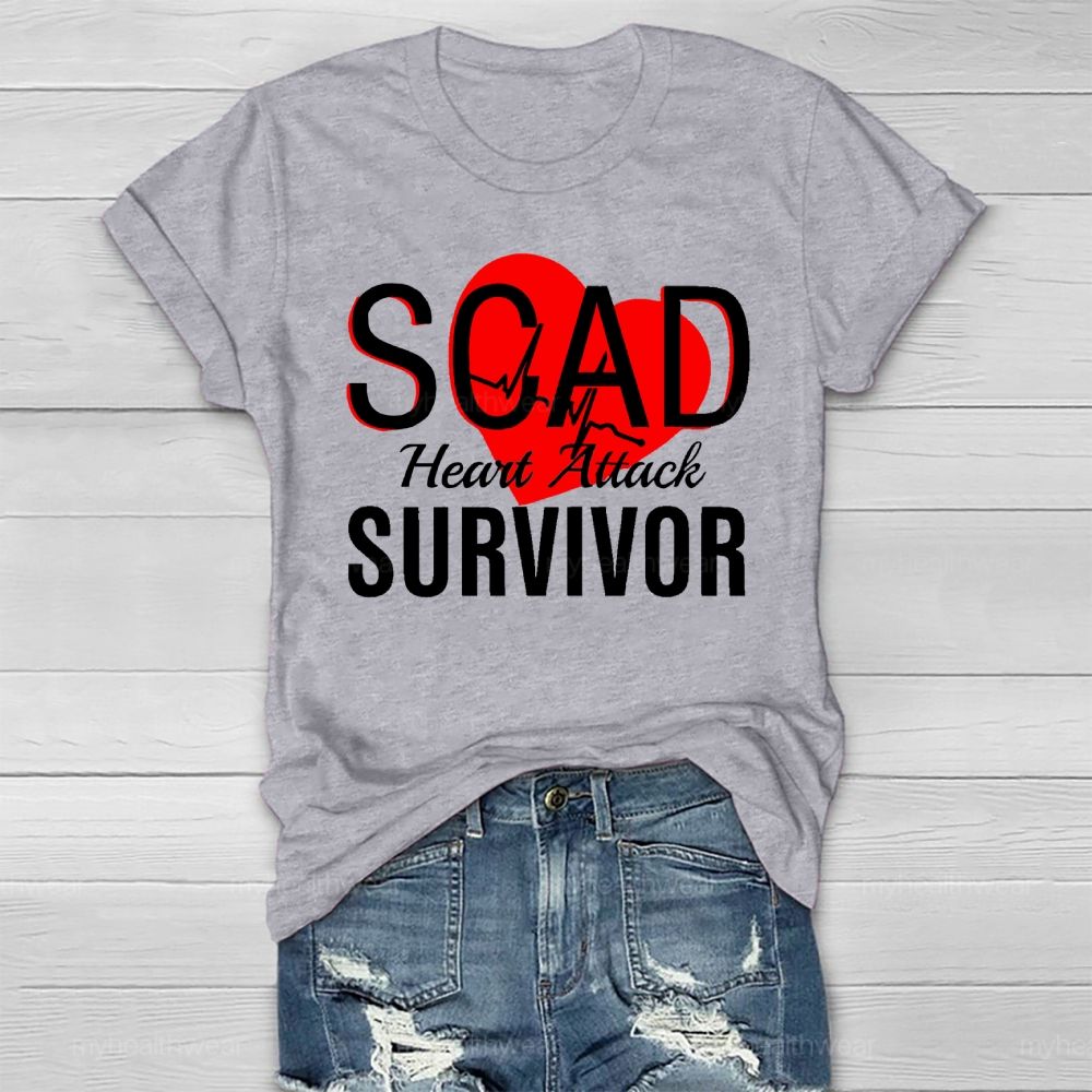 SCAD Heart Attack Survivor Healthwear T-shirt