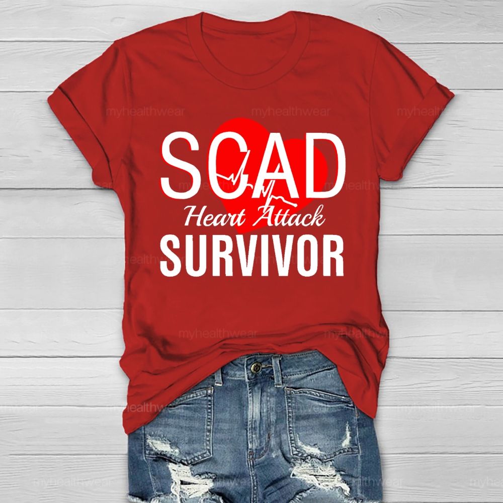 SCAD Heart Attack Survivor Healthwear T-shirt