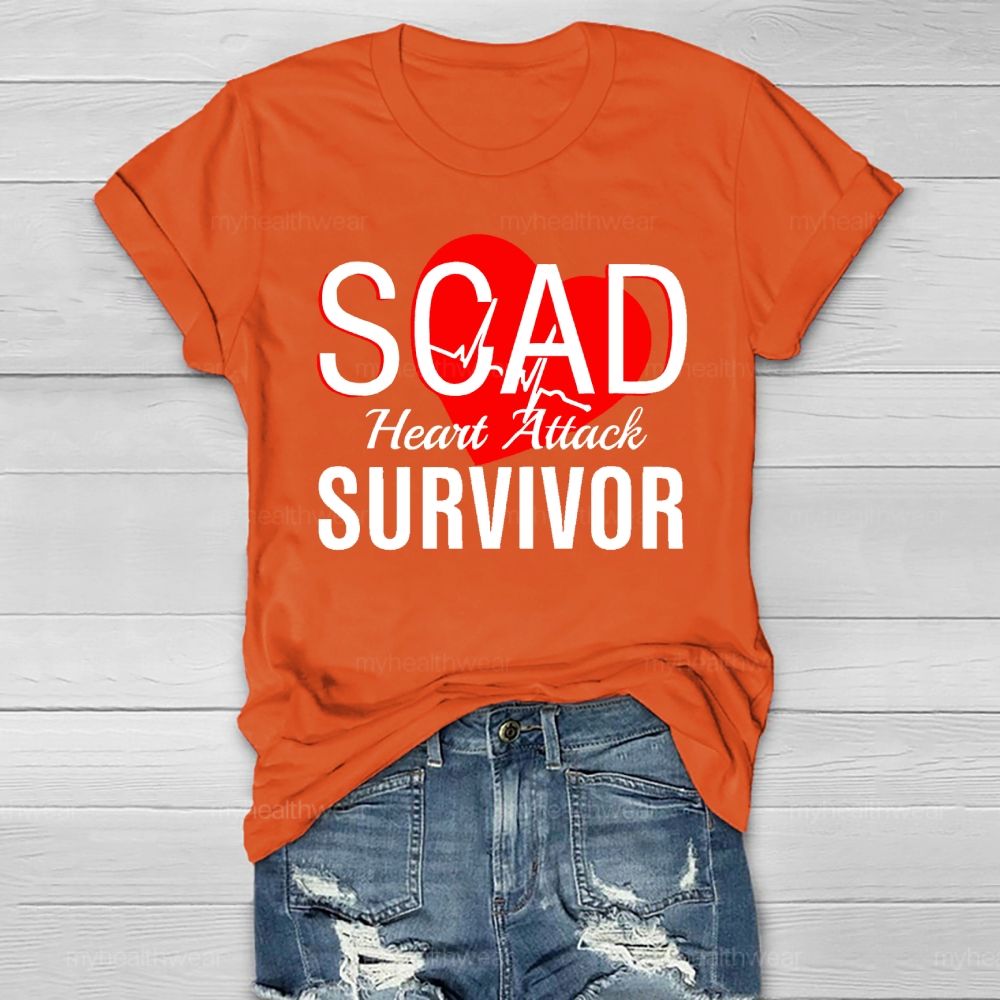 SCAD Heart Attack Survivor Healthwear T-shirt