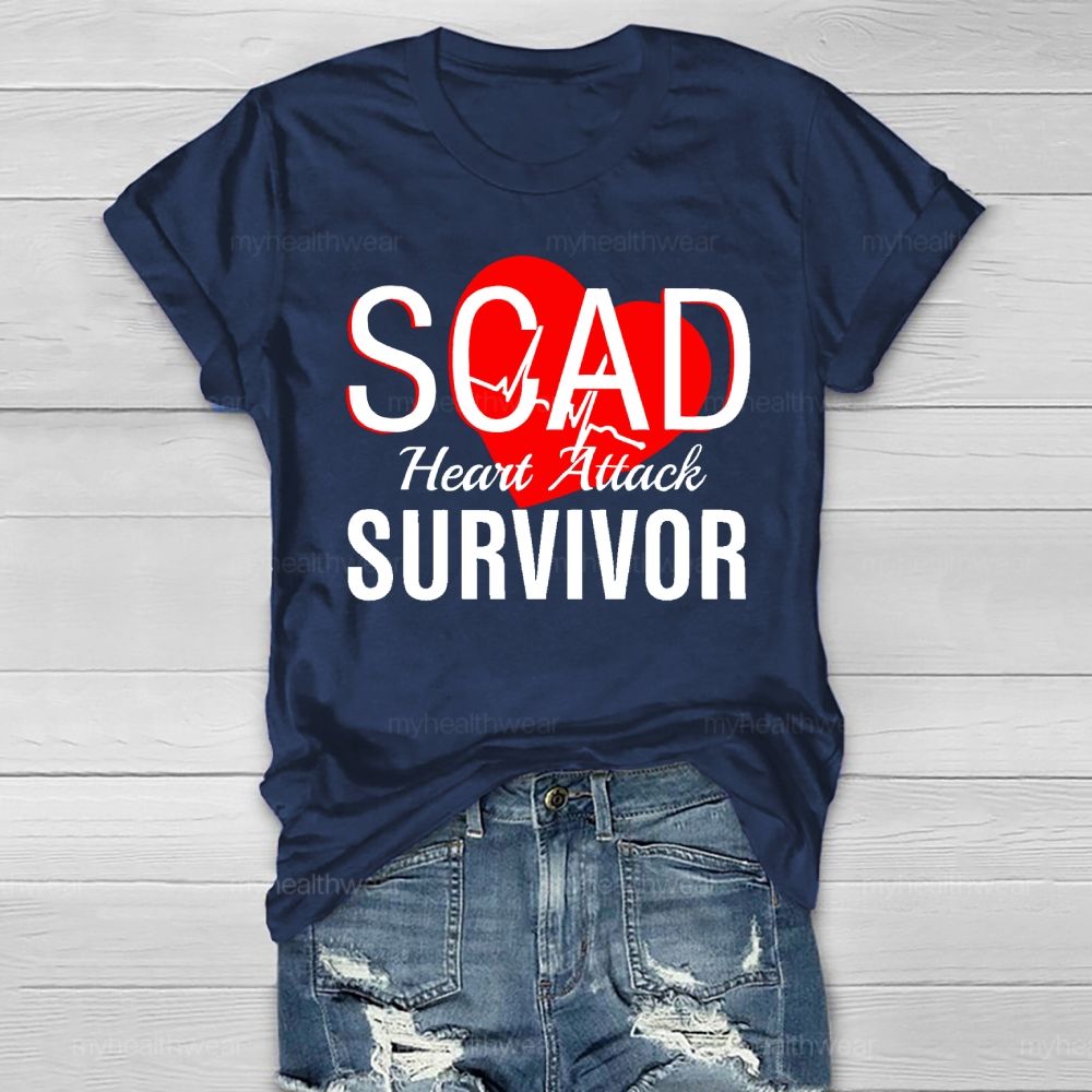 SCAD Heart Attack Survivor Healthwear T-shirt