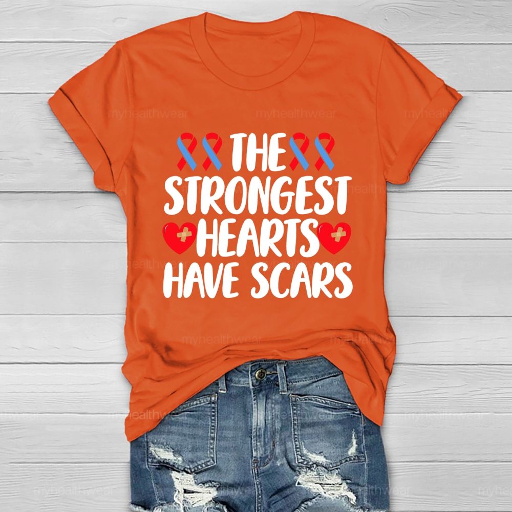 The Strongest Hearts Have Scars Healthwear T-shirt