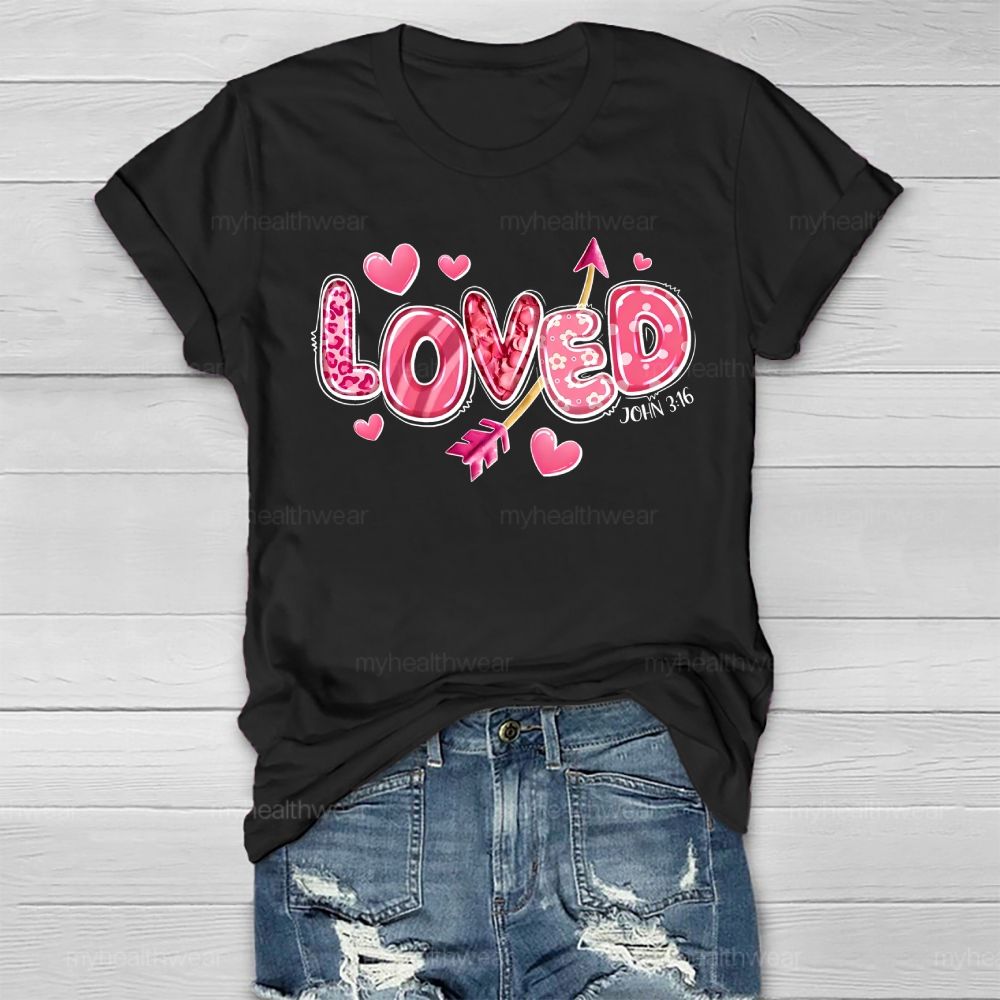 Loved John 3:16 Healthwear T-shirt