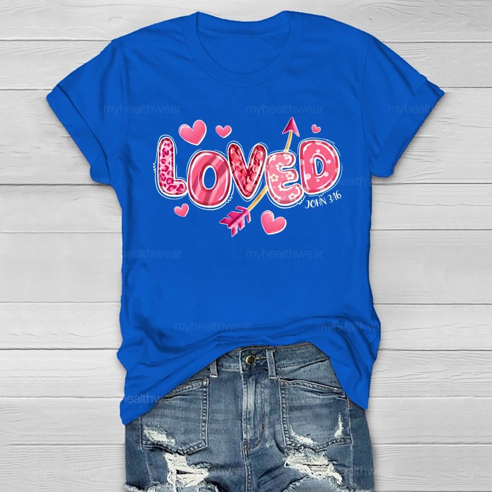 Loved John 3:16 Healthwear T-shirt