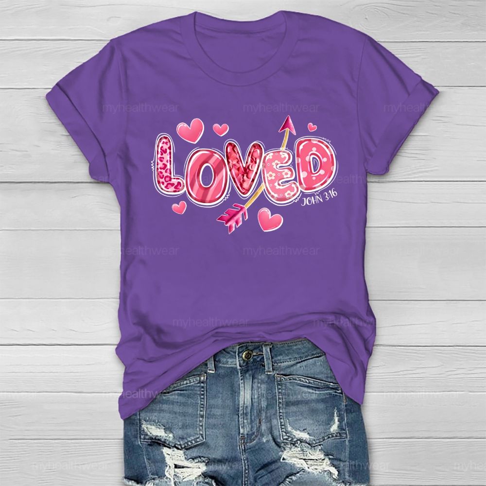 Loved John 3:16 Healthwear T-shirt