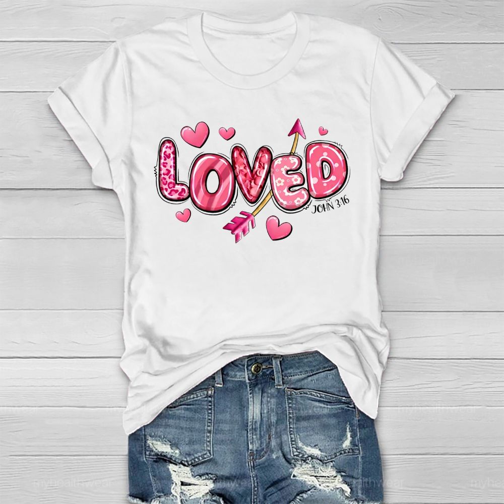 Loved John 3:16 Healthwear T-shirt