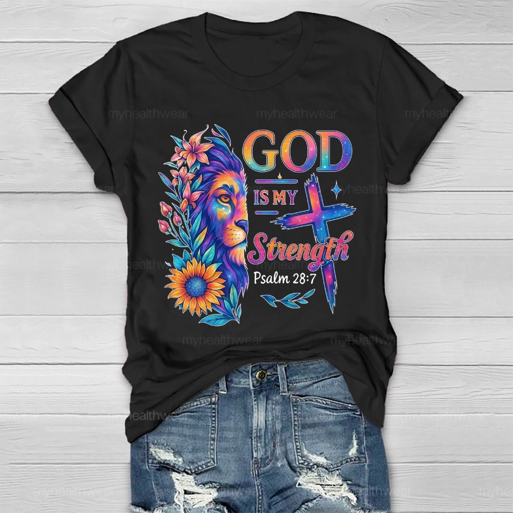 God Is My Strength Healthwear T-shirt