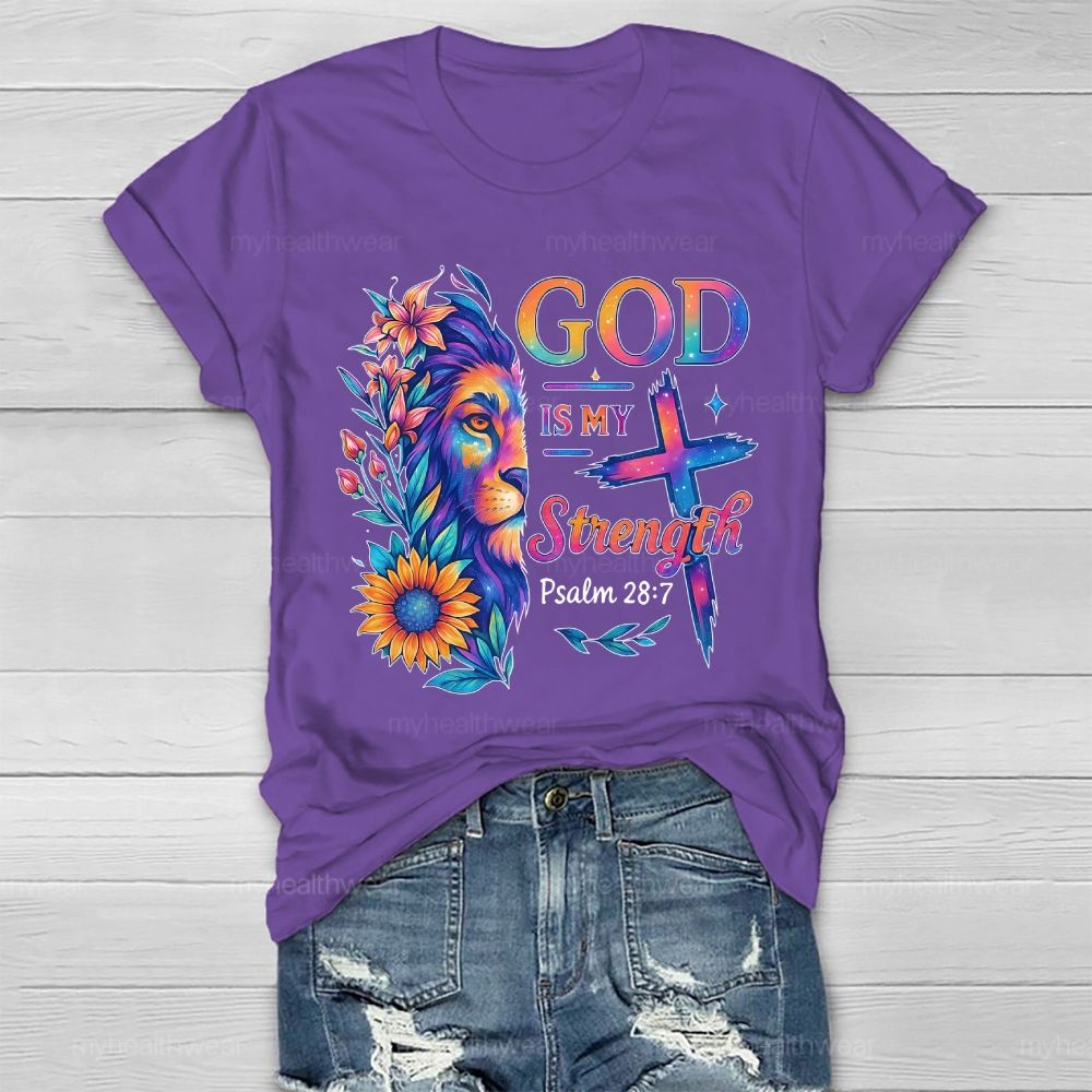 God Is My Strength Healthwear T-shirt