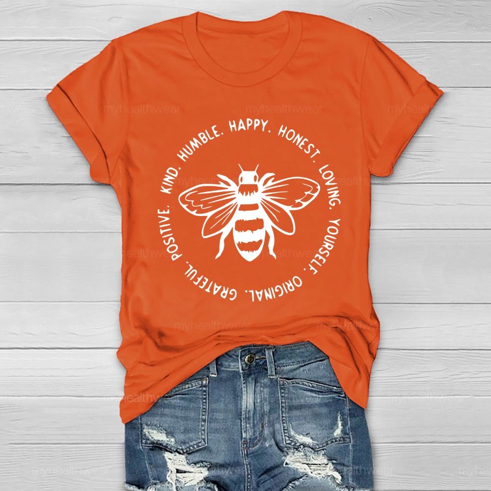 Kind Humble Happy Honest Loving Healthwear T-shirt