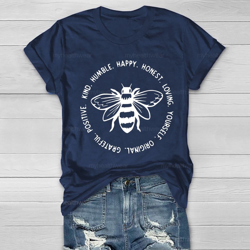 Kind Humble Happy Honest Loving Healthwear T-shirt