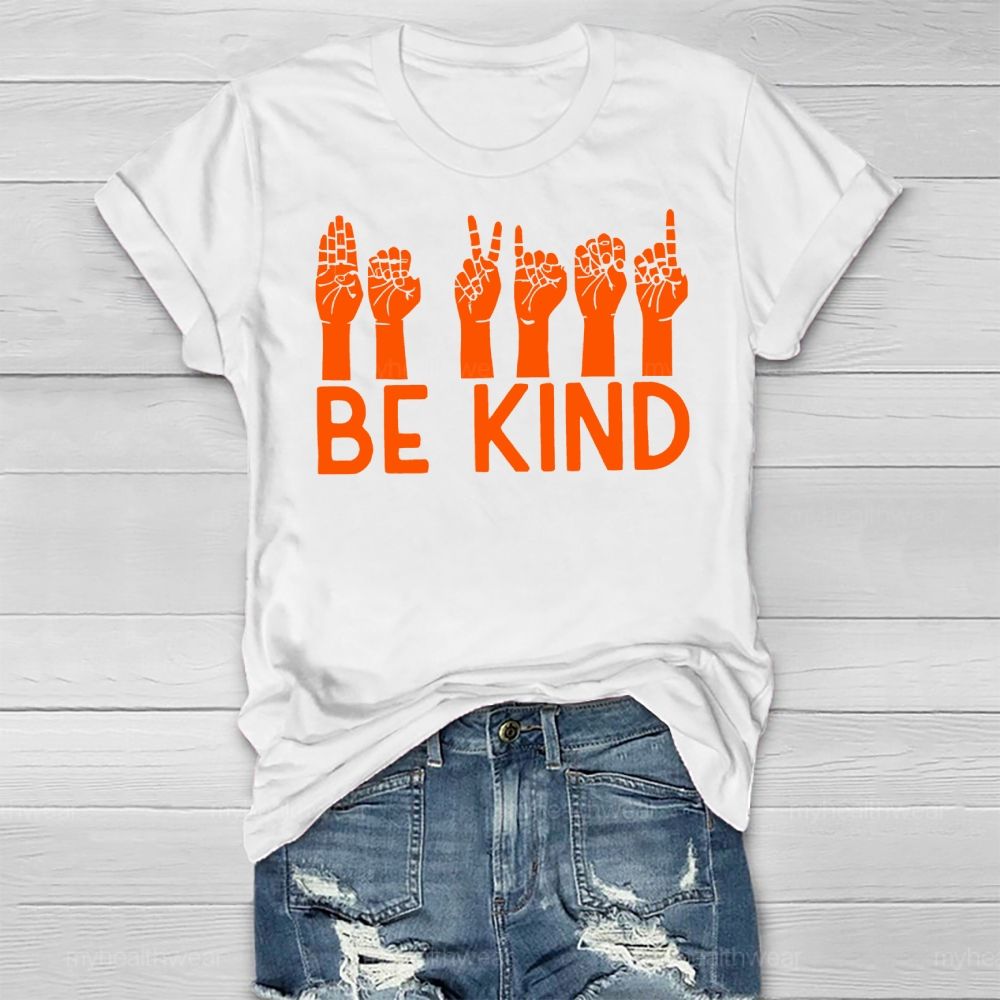 Be Kind Sign Language Healthwear T-shirt