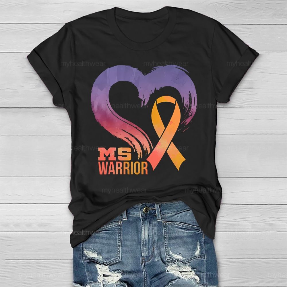 Ms Warrior Multiple Sclerosis Awareness Love Healthwear T-shirt