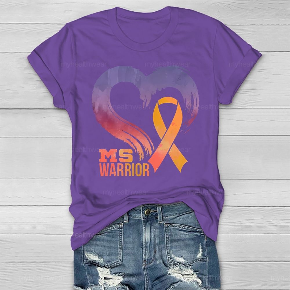 Ms Warrior Multiple Sclerosis Awareness Love Healthwear T-shirt