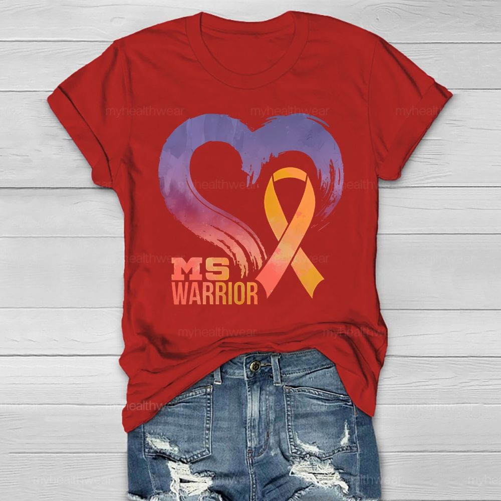 Ms Warrior Multiple Sclerosis Awareness Love Healthwear T-shirt