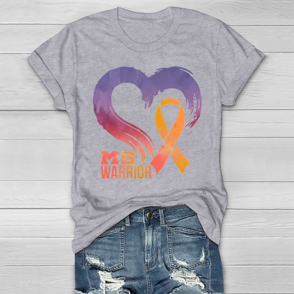 Ms Warrior Multiple Sclerosis Awareness Love Healthwear T-shirt