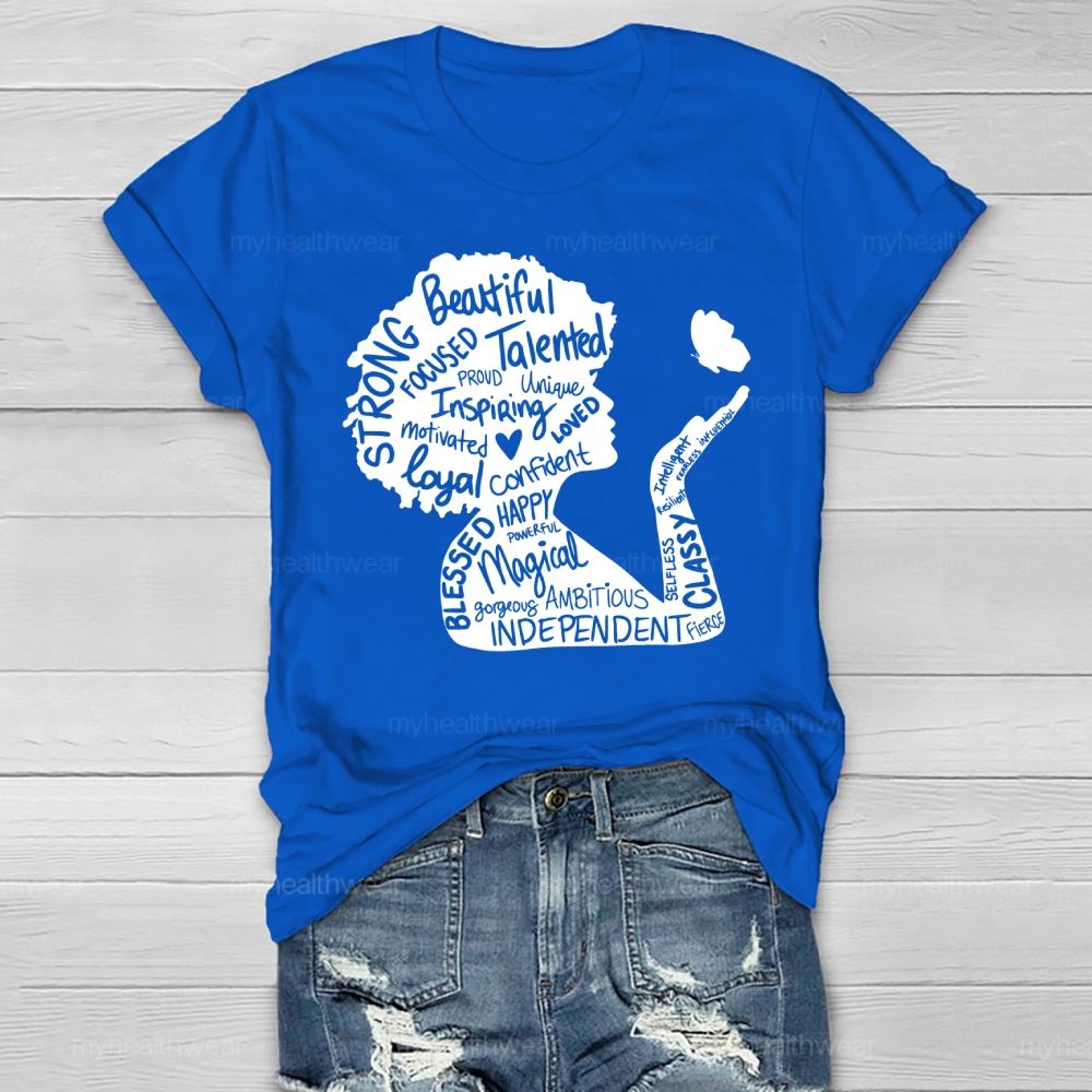 Woman Beautiful Strong Healthwear T-shirt