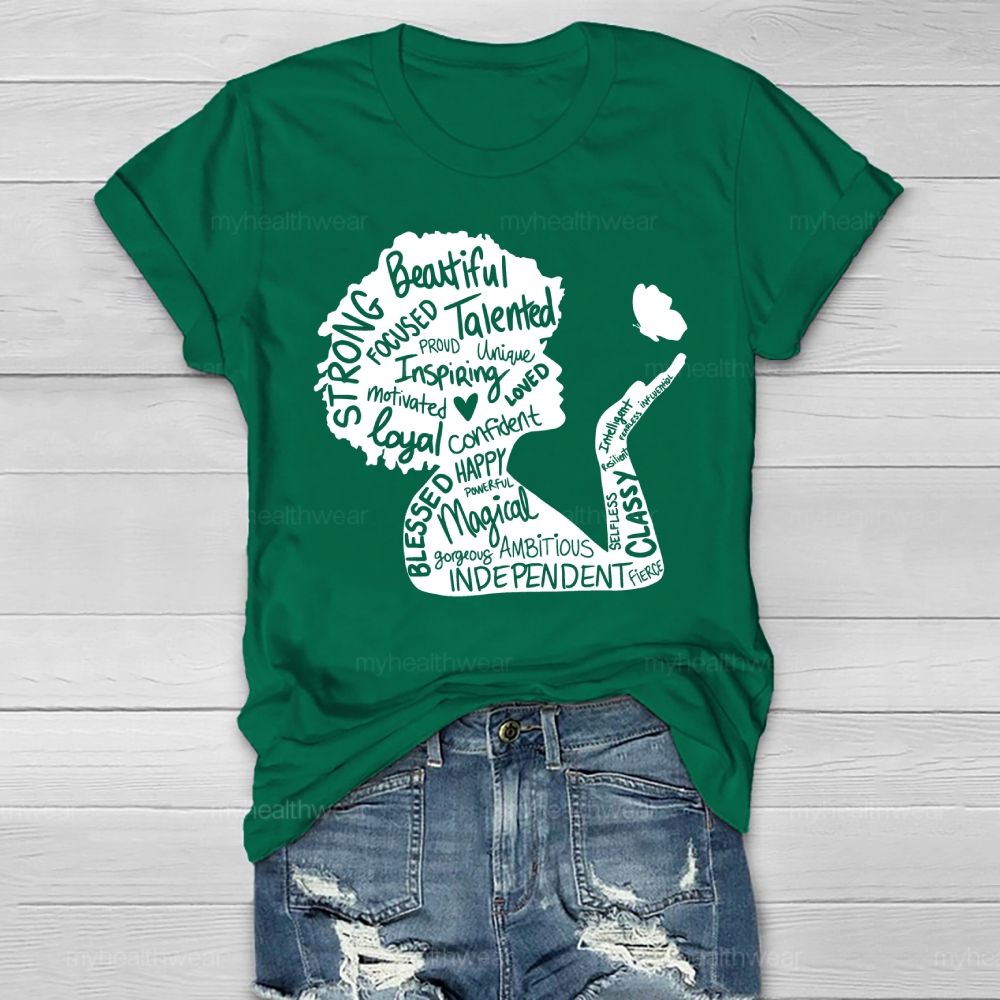 Woman Beautiful Strong Healthwear T-shirt