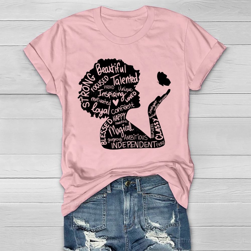 Woman Beautiful Strong Healthwear T-shirt