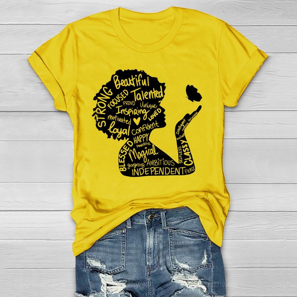 Woman Beautiful Strong Healthwear T-shirt