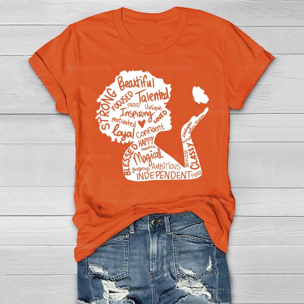 Woman Beautiful Strong Healthwear T-shirt