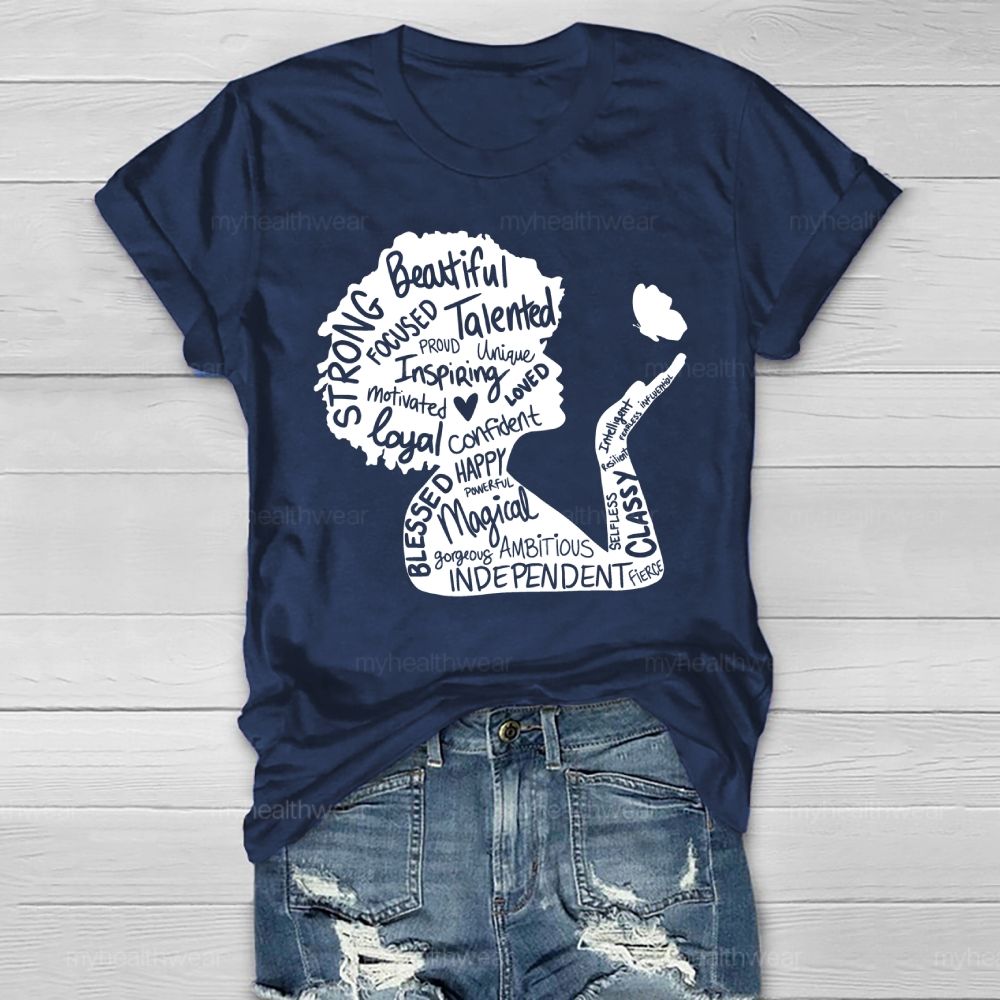 Woman Beautiful Strong Healthwear T-shirt