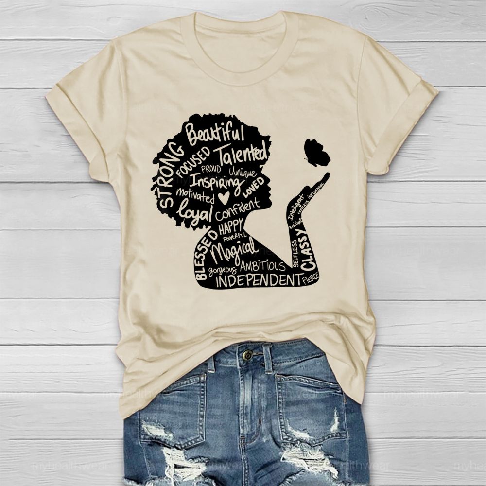 Woman Beautiful Strong Healthwear T-shirt