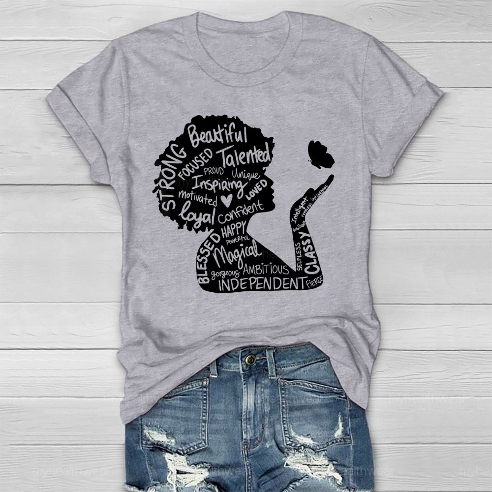 Woman Beautiful Strong Healthwear T-shirt