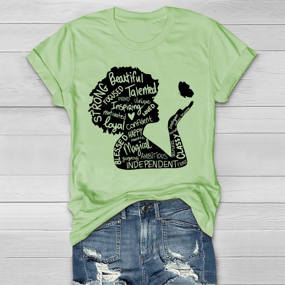 Woman Beautiful Strong Healthwear T-shirt
