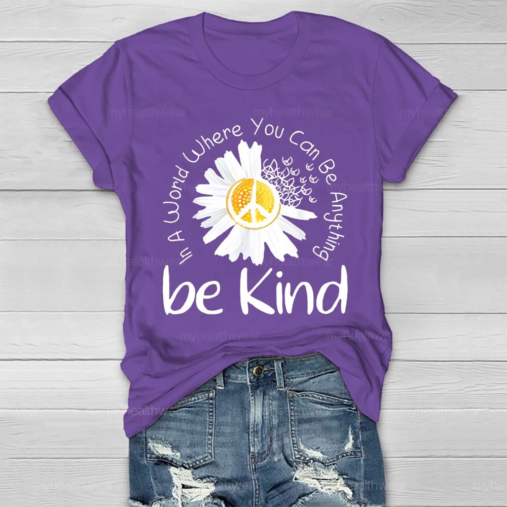 Be Kind Chrysanthemum Healthwear T-shirt