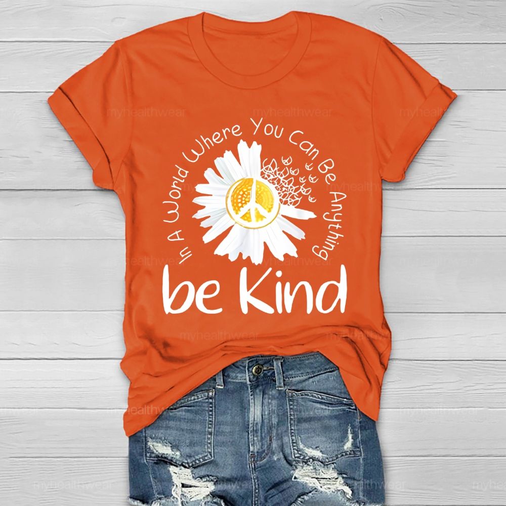Be Kind Chrysanthemum Healthwear T-shirt