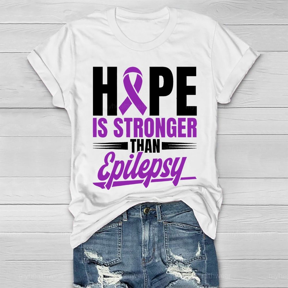Hope Stronger than Epilepsy Healthwear T-shirt