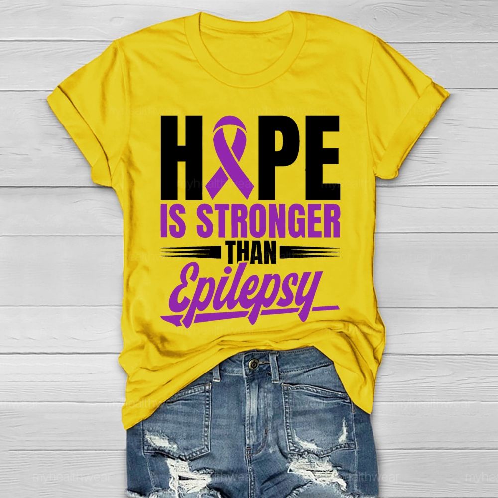 Hope Stronger than Epilepsy Healthwear T-shirt