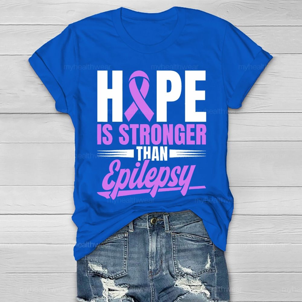Hope Stronger than Epilepsy Healthwear T-shirt