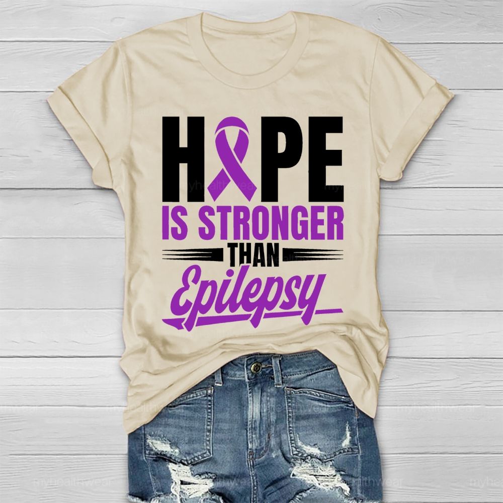 Hope Stronger than Epilepsy Healthwear T-shirt