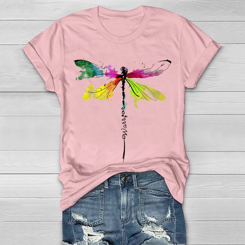 Warrior Colorful Dragonfly Healthwear T-shirt