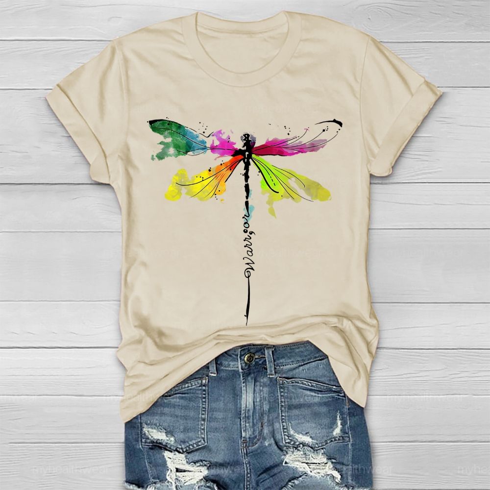 Warrior Colorful Dragonfly Healthwear T-shirt