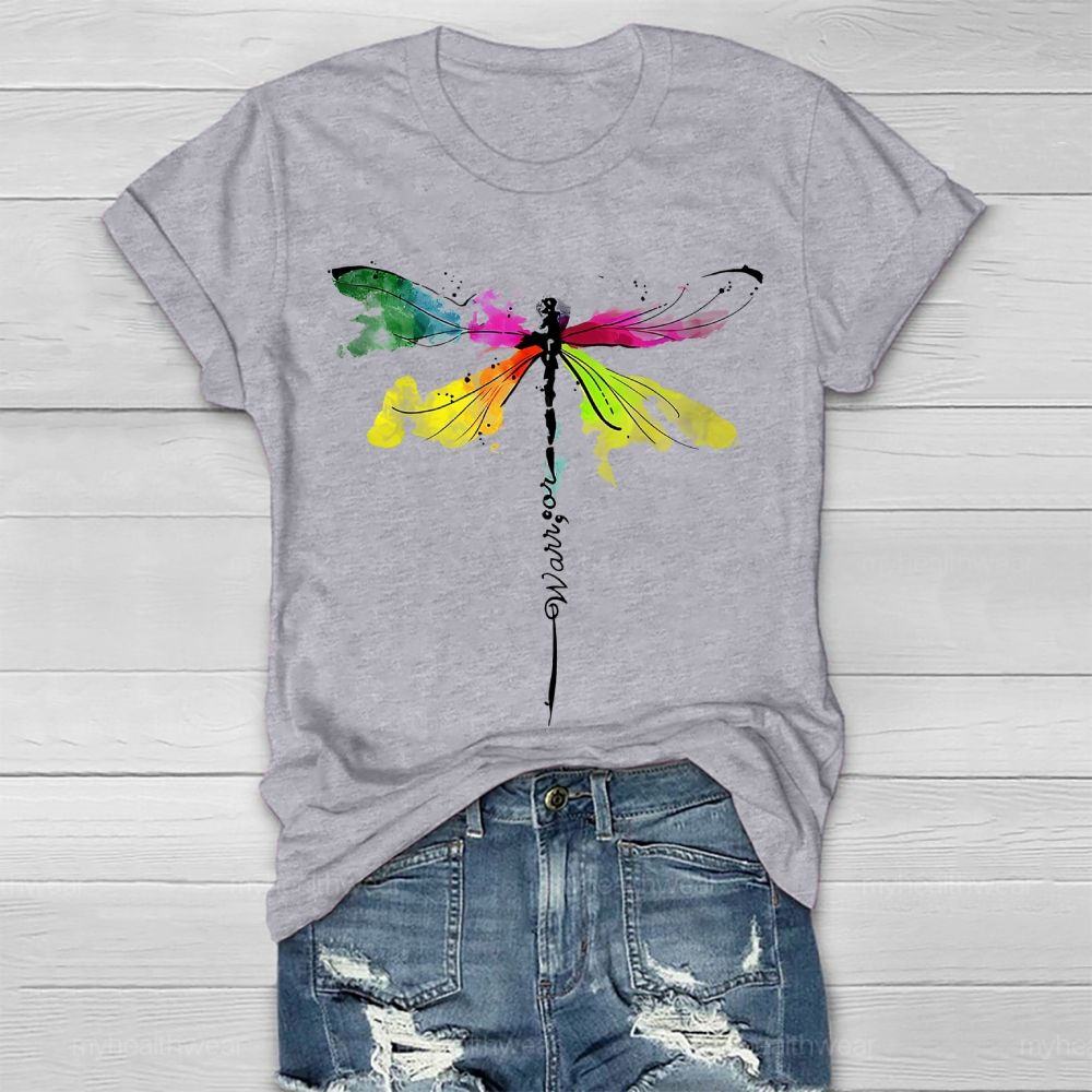 Warrior Colorful Dragonfly Healthwear T-shirt