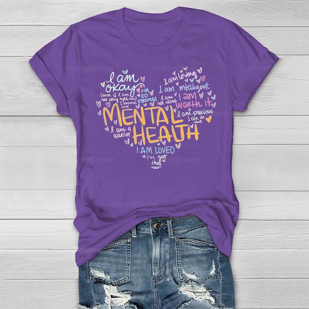Mental Health I Am Okay Healthwear T-shirt
