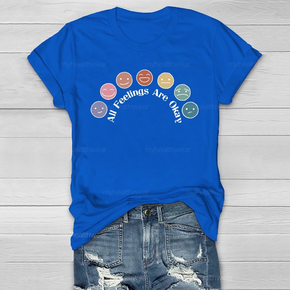 All Feelings Are Okay Healthwear T-shirt