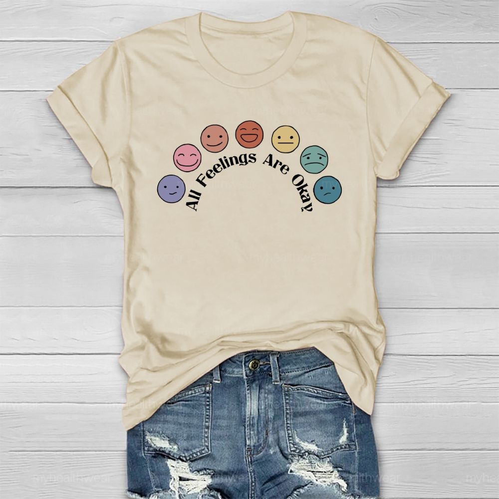 All Feelings Are Okay Healthwear T-shirt