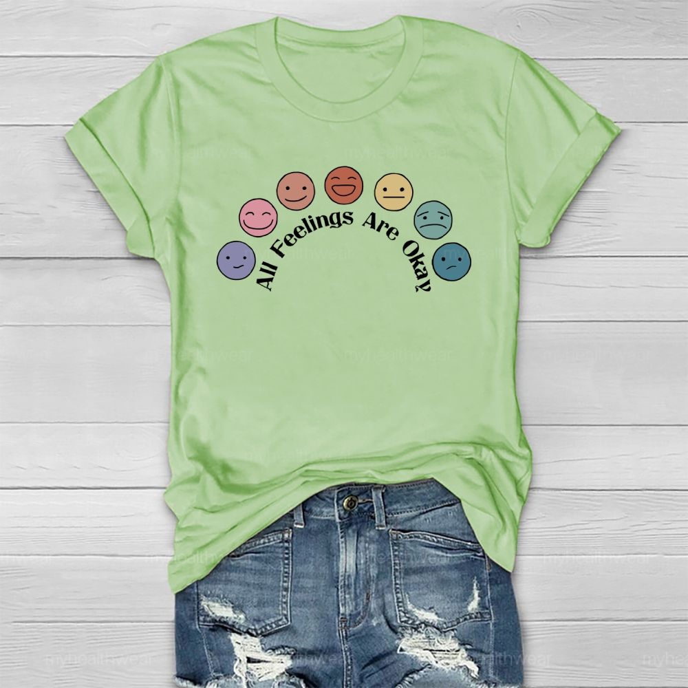All Feelings Are Okay Healthwear T-shirt