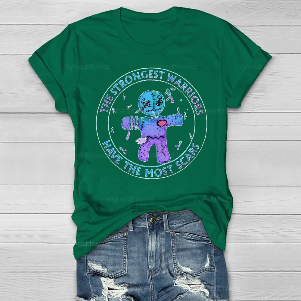 The Strongest Warriors Have The Most Scars Healthwear T-shirt